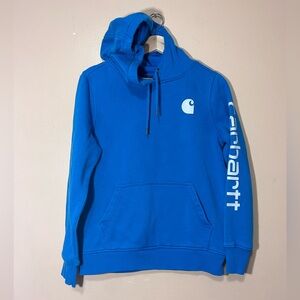 FAIR CONDITION Blue Carhartt Hoodie Women’s Size Small